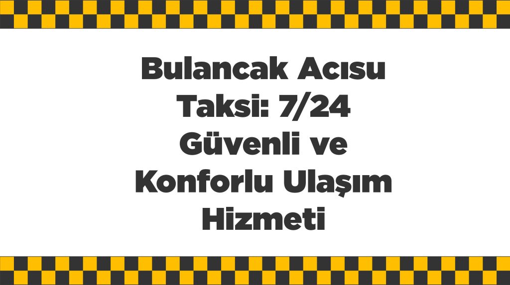 Bulancak Acısu Taksi